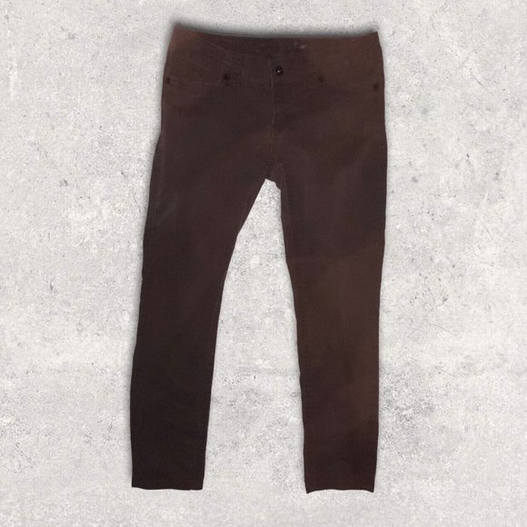 Seven7 Denim - Seven7 Jeans Women 10 Brown Skinny Denim Logo Cotton Stretch Mid Rise Casual